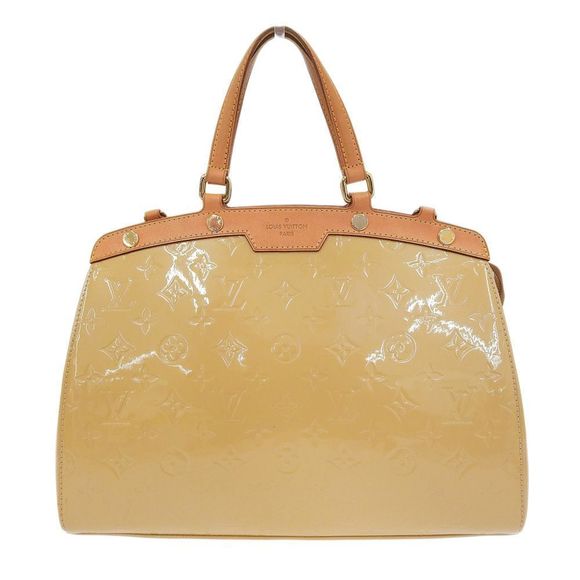 Louis Vuitton Blair Monogram Vernis MM Citrine Beige Tote Bag Handbag - Picture 1 of 4